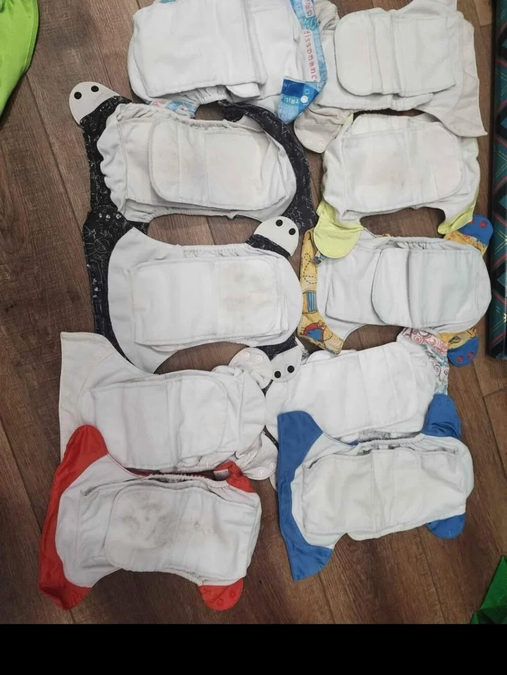 Large Cloth Diaper Lot, BumGenius, Wetbags, Cloth Wipes, Used